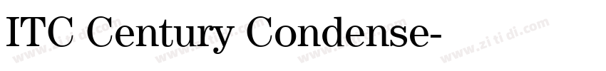 ITC Century Condense字体转换